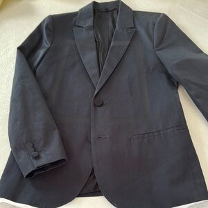 Armani Junior Black Blazer Modern Business Style